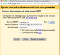 5. SMTP Gmail - Ajouter une autre adresse e-mail que vous possédez 2016-09-05 15-47-29.png